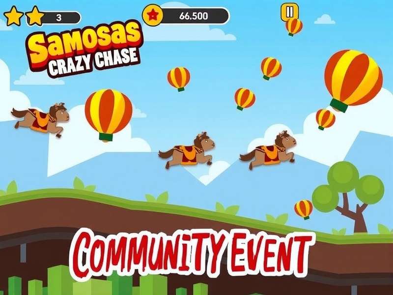 Samosas Crazy Chase Community Event